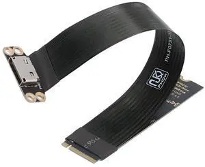 CY 2280 NGFF PCI-E4.0 M.2 M-key to Oculink SFF-8612 SFF-8611 Host Cable 15cm for NVME U.2 SSD eGPU