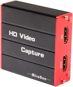 MiraBox HDMI Game Capture - HSV320 Economical USB Video Capture for PS4 Wii U DSLR Xbox on OBS Live Streaming