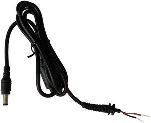 Dc Tip 5.5Mmx1.5Mm Power Plug Socket Connector With Cord/Cable Compatible With 5V 6V 9V 12V 14V 15V 16V 18V 19V 19.5V 20V 24V 28V 36V 42V 48V Ac Adapter Power Supply Battery Charger (1 Pcs)