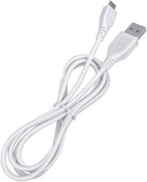 5Ft White Micro Usb Data Sync Charging Cable Charger Cord Lead For Logitech Harmony Ultimate Touch Universal Remote Control