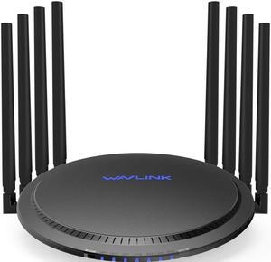 Wavlink Ac3000 Smart Wifi Router-Mu-Mimo Tri-Band Gigabit Wireless Internet High Speed Router For Home,4K Streaming With Usb 3.0 Ports For Gaming Router,Parental Control&Qos