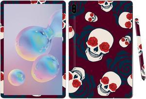 Skin For Samsung Galaxy Tab S6 105  Skulls N Roses  Protective Durable And Unique Vinyl Decal Wrap Cover  Easy To Apply Remove And Change Styles  Made In The Usa