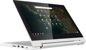 2020 Lenovo 2-In-1 11.6" Convertible Chromebook Touchscreen Laptop Computer/ Quad-Core Mediatek Mt8173c (4C/ 2X A72 + 2X A53)/ 4Gb Memory/ 64Gb Emmc/ 802.11Ac Wifi/ Bluetooth/ Type-C/ White/ Chro