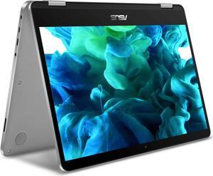 Asus Vivobook Flip 14 Thin And Light 2-In-1 Laptop, 14” Fhd Touchscreen, Intel Pentium Silver N5030 Processor, 4Gb Ram, 128Gb Storage, Windows 10 Home In S Mode, Light Grey, Fingerprint, J401ma-Es21t