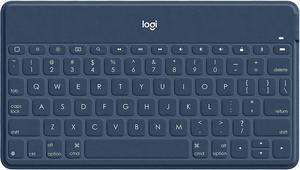 KeysToGo SuperSlim And SuperLight Bluetooth Keyboard For Iphone Ipad And Apple Tv  Classic Blue