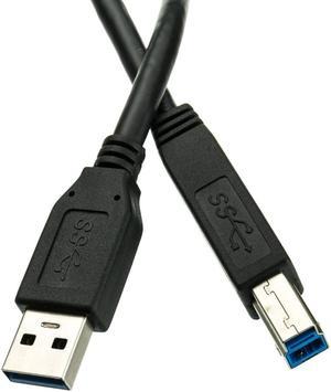 10 Feet Usb 3.0 Printer/Device Cable, Black, Type A Male/Type B Male Plug, A Male To B Male Super Speed Usb Cable, Usb 3.0 To Type B Cable, Type B Printer Cable,