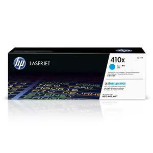 410X Cyan High-Yield Toner Cartridge Printers | Works with Color LaserJet Pro M452 Series; Color LaserJet Pro MFP M377, M477 Series | CF411X 410X Cyan High-Yield Toner Cartridge Printers | Works with Color LaserJet Pro M452 Series; Color LaserJet Pro MFP M377, M477 Series | CF411X