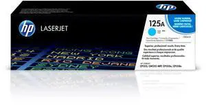 Original 125A Cyan Toner Cartridge | Works Color Laserjet CM1312 MFP Series, Color Laserjet CP1215, CP1515, CP1518 Series | CB541A Original 125A Cyan Toner Cartridge | Works Color Laserjet CM1312 MFP Series, Color Laserjet CP1215, CP1515, CP1518 Series | CB541A