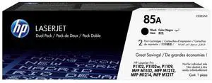 85A Black Toner Cartridges (2-Pack) | Works LaserJet Pro P1102, P1109 Series, LaserJet Pro MFP M1212, M1217 Series | CE285AD 85A Black Toner Cartridges (2-Pack) | Works LaserJet Pro P1102, P1109 Series, LaserJet Pro MFP M1212, M1217 Series | CE285AD