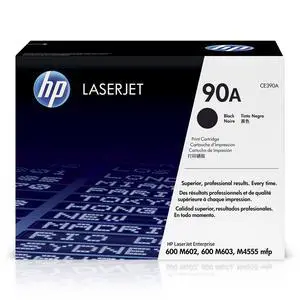90A Black Toner Cartridge | Works LaserJet Enterprise 600 M602, M603 Series, LaserJet Enterprise M4555 MFP Series | CE390A 90A Black Toner Cartridge | Works LaserJet Enterprise 600 M602, M603 Series, LaserJet Enterprise M4555 MFP Series | CE390A