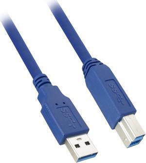 USB 3.0 Printer Cable - USB A Male to USB B Male (3-6ft)