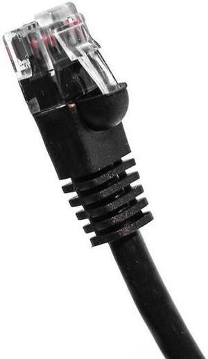 FireFold 25 ft. Black Cat6 Shielded Twist Pairing (SSTP) Enhanced 550MHZ Network Ethernet Cables UTP 24 AWG with Rj-45 Connector