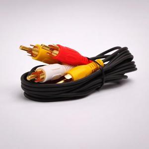 FireFold 3ft Composite Cable RCA Audio/Video Cable - Gold Plated Copper Braid Shielded Cable - Audio Video RCA Stereo Cable (3 Foot,  0.91 Meter)