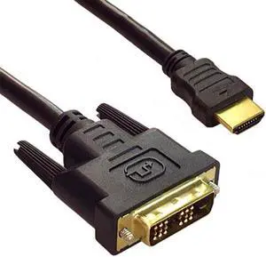 FireFold HDMIDVI-6-BLK HDMI to DVI Cable - DVI-D Single Link