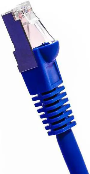 FireFold C5EMBS-15-BLK Cat5E Shielded Ethernet Patch Cable Blue 15ft -Internet Cable Snagless Boot Network Wire -High Speed Ethernet Patch Cable 350MHz FTP Cord - 4 UTP 24AWG Stranded Pure Copper Wire