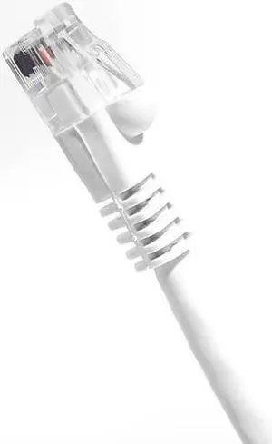 Cat6 Ethernet Patch Cable White 3ft, 550MHZ UTP 24 AWG Bare Copper Molded Snagless Half-Moon Boot Network Patch Cable with Connector – High-Speed Internet Cable LAN Wire for Computer Networks