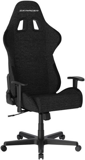DXRacer FD01 Formula Series Ergonomic Gaming Chair with Breathable Water-Resistant Fabric, High Back Racing Style Office Recliner Adjustable Swivel Task Chair, Black Standard Size