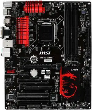 MSI B85-G43 GAMING Intel B85 Motherboard LGA 1150 DDR3 VGA DVI HDMI USB 3.0 ATX