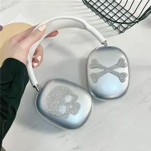 Tianyeda Bling Case Cover for AirPods Max Glittering Rhinestones Stars, Clear Sparkling Cute Soft Cases for Women Accessories Protective Cover for AirPods Max