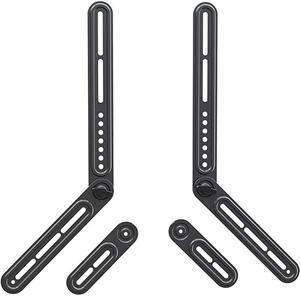 Soundbar Mount Sound Bar TV Bracket for Above or Under TV Fits Most of Sound Bars Up to 22 Lbs with Detachable Long and Short Extension Plates MD5420
