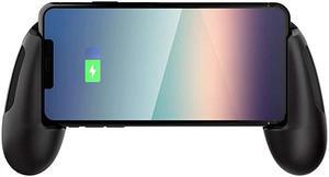 ChargePlay Clutch Qi Certified Wireless Charging Controller Grips for Mobile Phones Detachable Battery Pack Compatible with Qi Enabled Android and iPhone Devices USB Charging Option