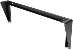 com 1U Wall Mount Patch Panel Bracket 19 in Steel Vertical Mounting Bracket for Networking and Data Equipment RK119WALLVBlack