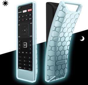 Remote Case for Vizio XRT122 Smart TV Remote CaseBot Honey Comb Lightweight AntiSlip Shockproof Silicone Cover for Vizio XRT122 LCD LED TV Remote Controller Blue Glow in The Dark