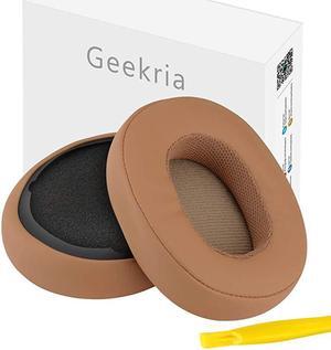 QuickFit Protein Leather Ear Pads for Sküllcandy Crusher Wireless Crusher Evo Crusher ANC Hesh 3 Headphones Replacement Ear CushionEar CupsEar Cover Earpads Repair Parts Brown