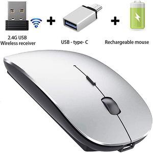 Mouse for MacBook proAir Mac Laptop Windows Computer Gray Black