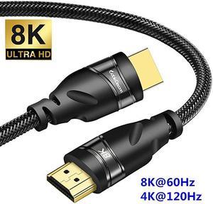 HDMI 8K 2.1 Ultra HD Cable,8K@60Hz 4K@120Hz 48gbps Support HDCP 3D HDMI Cable for PS4 SetTop Box HDTVs Projectors 3m 9.9ft