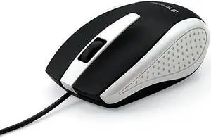 Optical Mouse Wired with USB Accessibility Mac PC Compatible White 99740