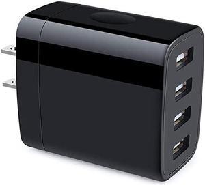 USB Wall Plug  4Multi Port USB Wall Charger Block 48A Charging Cube Brick Charger Box Compatible iPhone 12 Pro Max 11 Pro XS XR X 8 Plus Samsung Galaxy S20 FE S10 S9 S8 Note20 Ultra 10+ 9 8