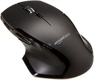 Basics Full-Size Ergonomic Wireless PC Mouse with Fast Scrolling