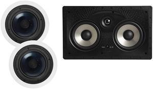 RC60i InCeiling Speakers with 255CRT InCeiling Center Channel Speaker