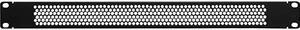 1U Blank Rack Mount Panel Spacer with Venting for 19-Inch Server Network Rack Enclosure Or Cabinet Black