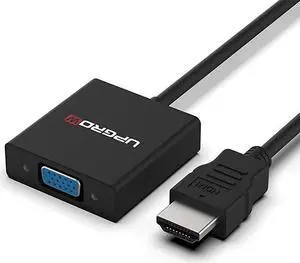 HDMI to VGA Adapter HDMI Male to VGA Female Converter Support Computer Desktop Laptop PC Monitor Projector HDTV Chromebook Xbox and More Model Number HMVF01