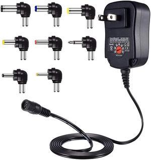 15W Universal AC Adapter 3V 45V 5V 6V 75V 9V 1500mA 12V 1250mA DC Switching Power Supply for CCTV Security IP Camera Keyboard Speaker Router Household Electronics 12W Compatible