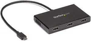 com 3Port Multi Monitor Adapter USBC to 3x HDMI Video Splitter USB TypeC to HDMI MST Hub Dual 4K 30Hz or Triple 1080p Thunderbolt 3 Compatible Windows Only MSTCDP123HD