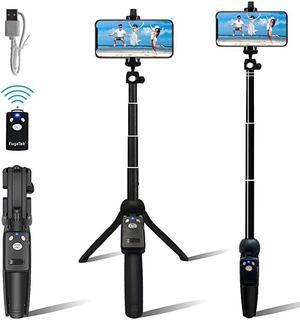 Portable 48 Selfie Stick Tripod All in One Lightweight Aluminum FaceTime Video Teaching Bluetooth Remote Compatible with iPhone 11Xs MAXXRXSX88 Plus77 Plus6sGalaxy S10S9S9