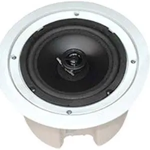 Ceiling Wall Mount Enclosed Speaker - 250 Watt Stereo In-wall / In-ceiling 8" Enclosed Full Range Mid-Bass Speaker System - 50Hz - 20kHz Frequency Response, 4-8 Ohm, Flush Mount -  PDPC82 (Pair)