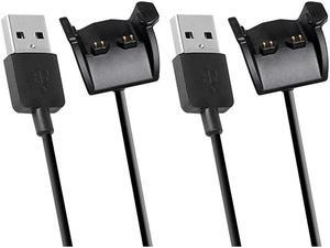 Compatible with Garmin Vivosmart HR Plus Charger Charging Cable for Garmin Vivosmart HRVivosmart HR+ Black 2PCS