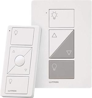 Caseta Smart Home Plugin Lamp Dimmer Switch and Pico Remote Kit Works with Alexa Apple HomeKit and The Google Assistant | PPKG1PWH | White