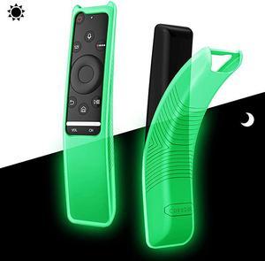 Protective Case Compatible Samsung Smart TV Remote Controller BN59 Series CaseBot Light Weight KidsFriendly Anti Slip Shock Proof Silicone Cover GreenGlow in The Dark