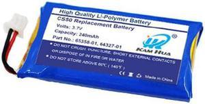 CS50 CS55 Replacement Battery KAMHUA 6535801 Battery for C052 CS50 CS50USB CS60 CS55 CS351n CS361n CS510 CS520 W710 W720 Wireless Headsets
