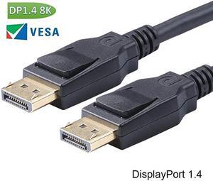 DisplayPort to DisplayPort 1.4 Cable, Display Port Cable 6ft, DP to DP Cable Cord with [1440P@144Hz, 1080P@240Hz, 4K@120Hz, @60Hz] & HDR Support -Gold