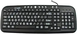 See Large Print KeyboardBlack KeysWhite Print