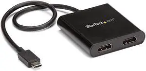 com 2Port Multi Monitor Adapter USBC to 2x HDMI Video Splitter USB TypeC to HDMI MST Hub Dual 4K 30Hz or 1080p 60Hz Thunderbolt 3 Compatible Windows Only MSTCDP122HD