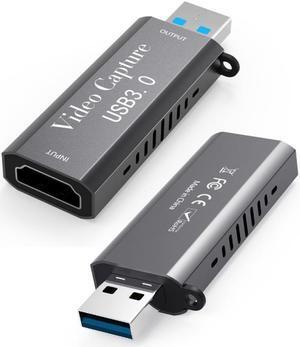 HDMI To USB 3.0 Video Capture Card 1080P HD Recorder Game/Video Live Streaming For Windows, Android & MacOS Suitable For High-definition Acquisition, Teaching Records, Medical Imaging