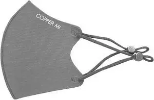 Washable Anti-bacterial Copper Mask - Washable 50 Times-MASK-03-GRY-L