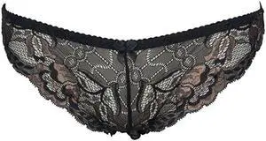 Sexy Temptation Panties with Bamboo Charcoal Fabric -5072U-BLK-T-XL